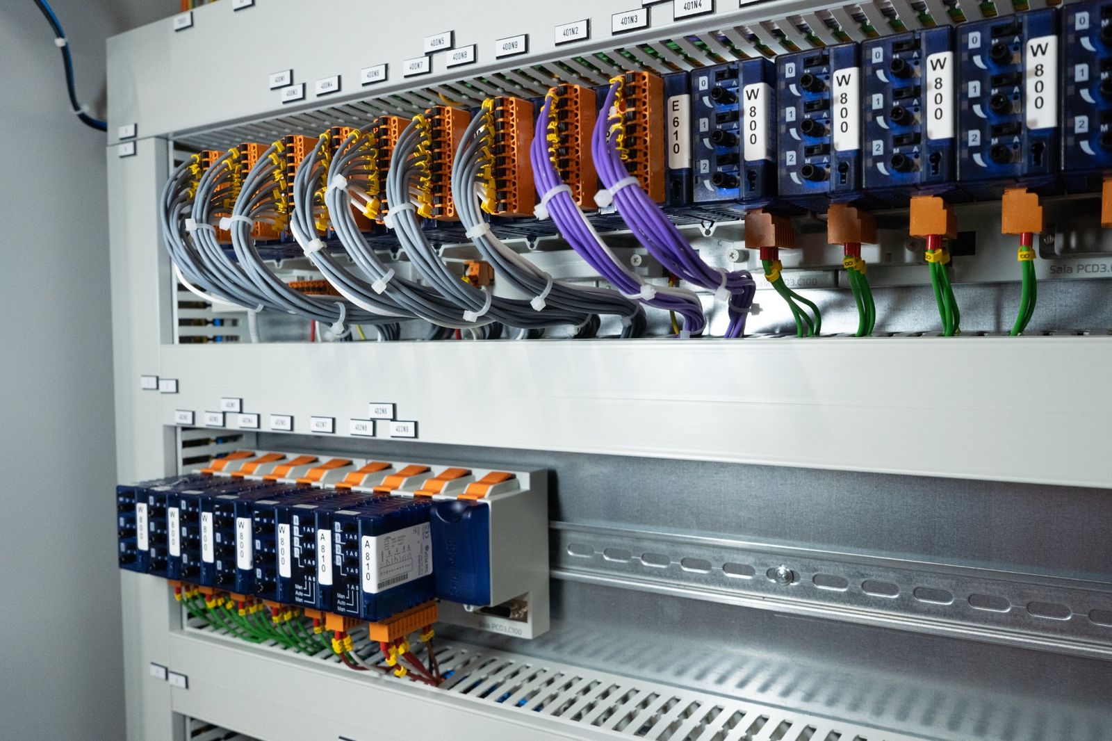 Saia interface- en automatiseringsmodules in de regelkast
